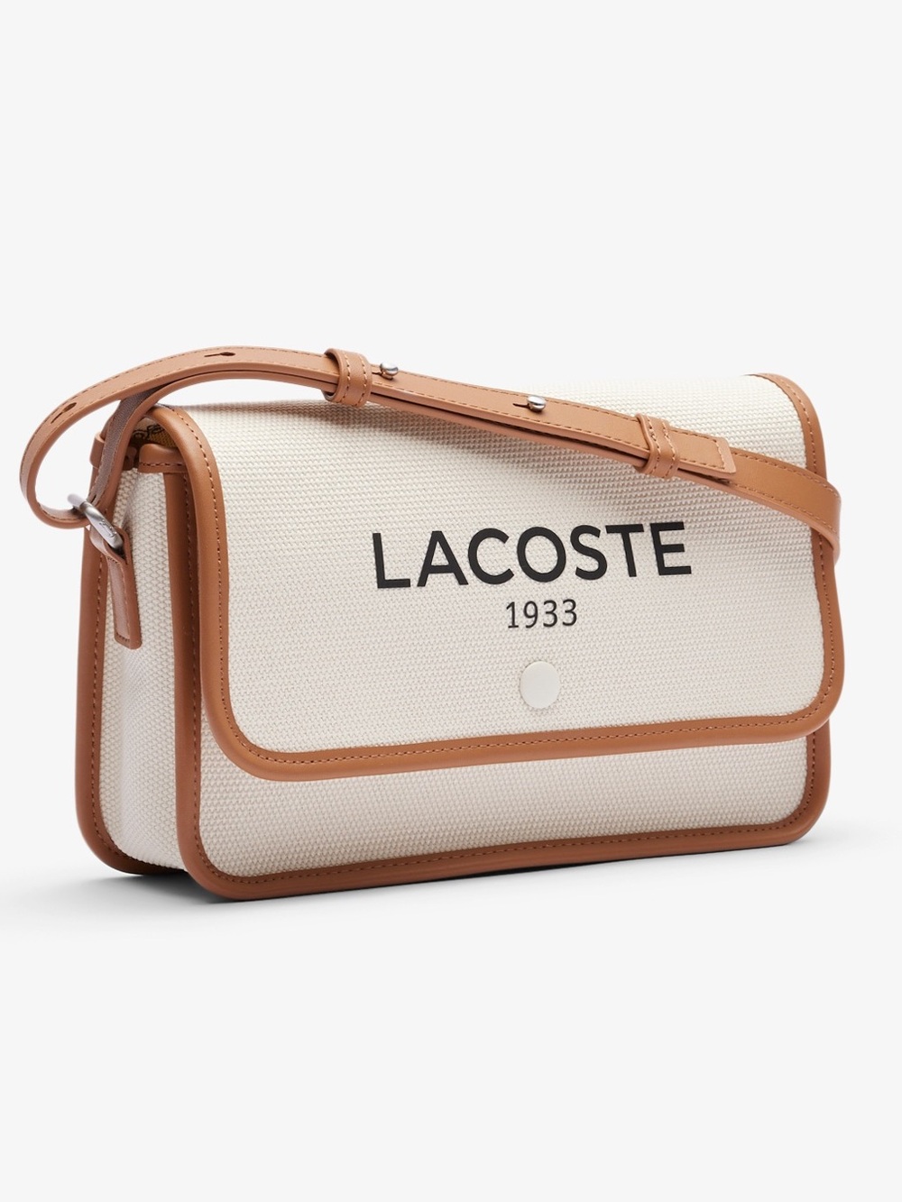 Lacoste Heritage Canvas Flap Close Satchel